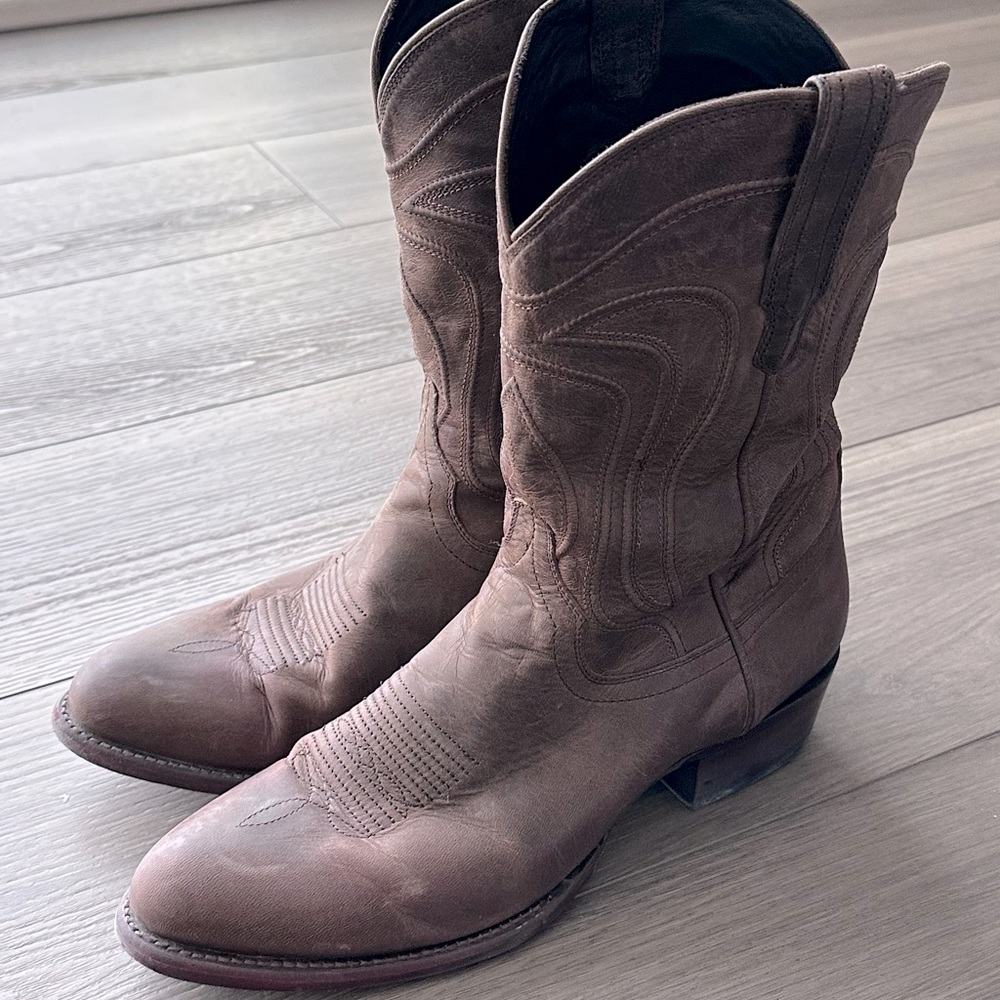 Tecovas Cartwright Men Cowboy Boot, 12D, Cafe, Goat